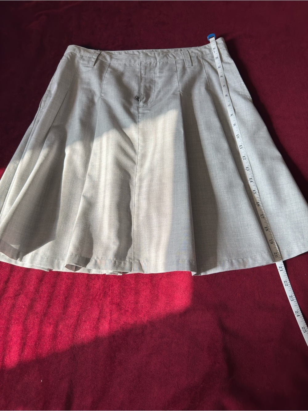 Free People Classic A-Line Women's Skirt in Light Beige Size 6